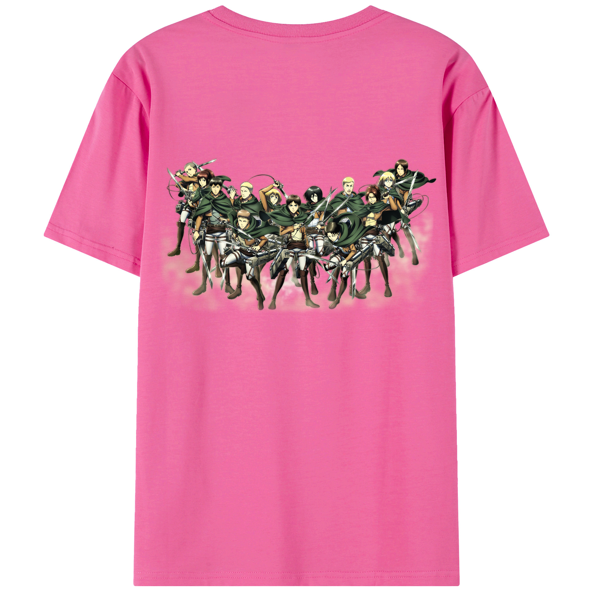 （画像用） 進撃の巨人 Attack on Titan レディース半袖Tシャツ(バックプリント)